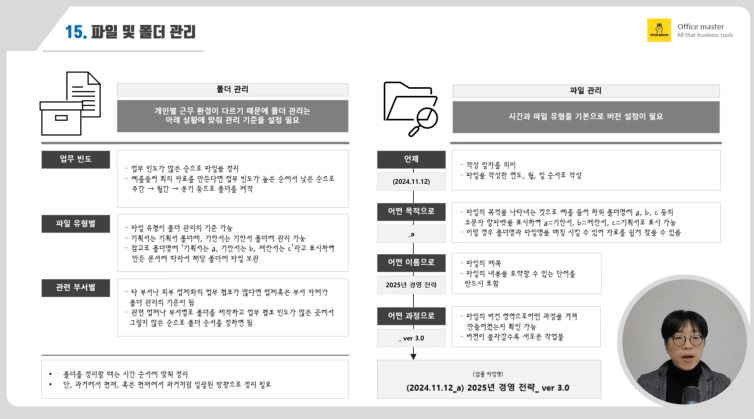 기획서 작성의 마무리 파일 및 폴더관리